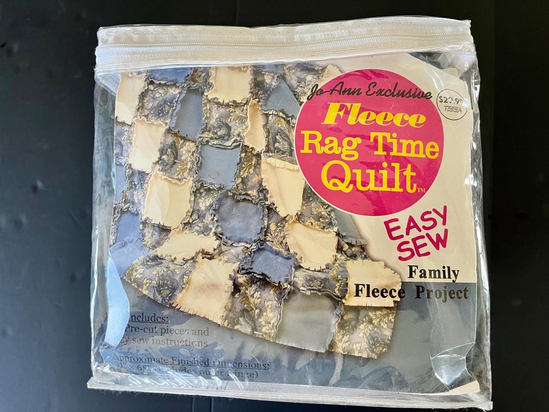 Fleece Rag Time Quilt Kit to Make a Fleece Blanket 51