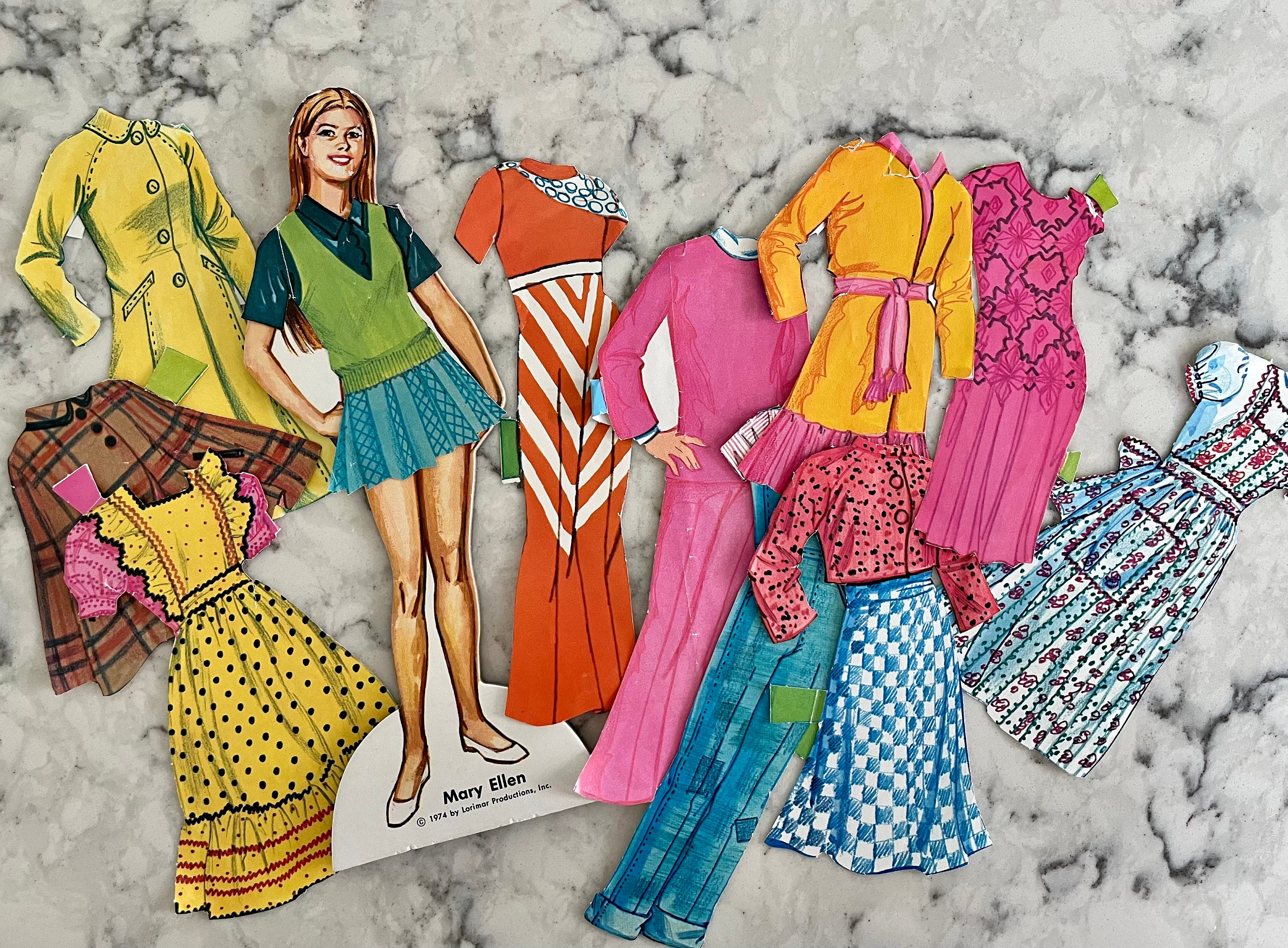 1974 Vintage the Waltons Paper Dolls John Boy Etsy Canada