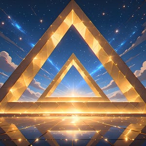 Prismatic Gateway Wall Art | Sacred Geometry Cosmic Allure Dimensional Gateway (Digital Download)