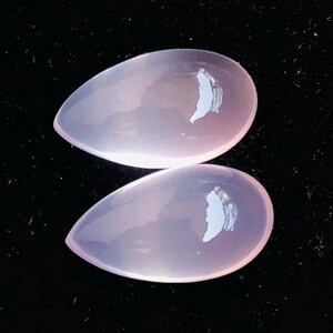 AAA ++ Qualitäts Rosenquarz Glatte Cabochon Edelstein 10 x 18 mm 21.70Cts Birnenform Saubere Lose Edelsteinherstellung für Schmuck zum Großhandelspreis