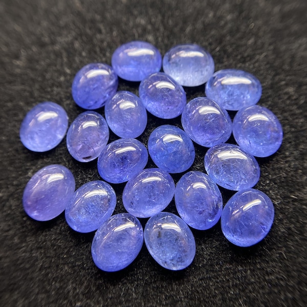 8x10mm Natural Tanzanite Cabochon Gemstone Oval 74.40 Carat Good Quality Loose Gemstone Making For Jewelry At Wholesale Price