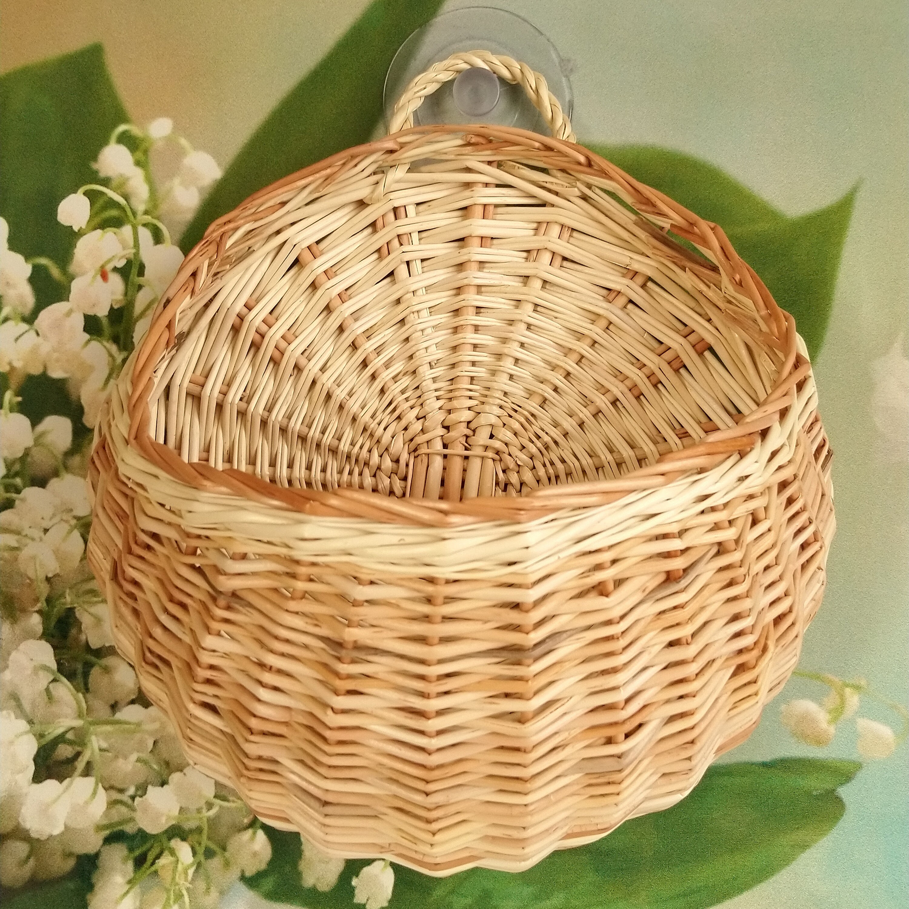 Door Basket Wicker Wall Hanging Wicker Pocket Baby Toy | Etsy