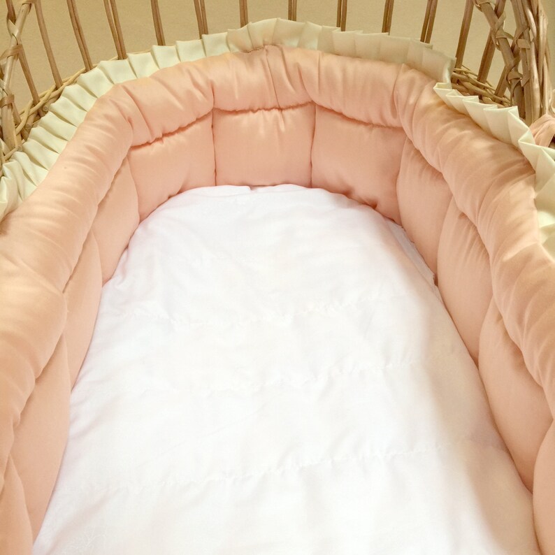 Soft bumper and mattress for Moses basket Etsy