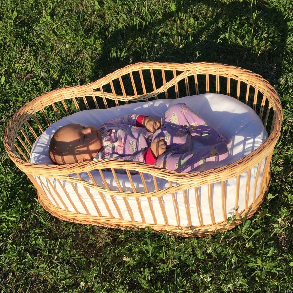Moses basket baby nest wicker cradle Etsy