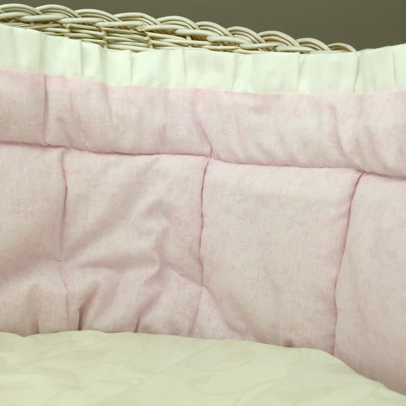 Soft bumper and mattress for Moses basket Etsy