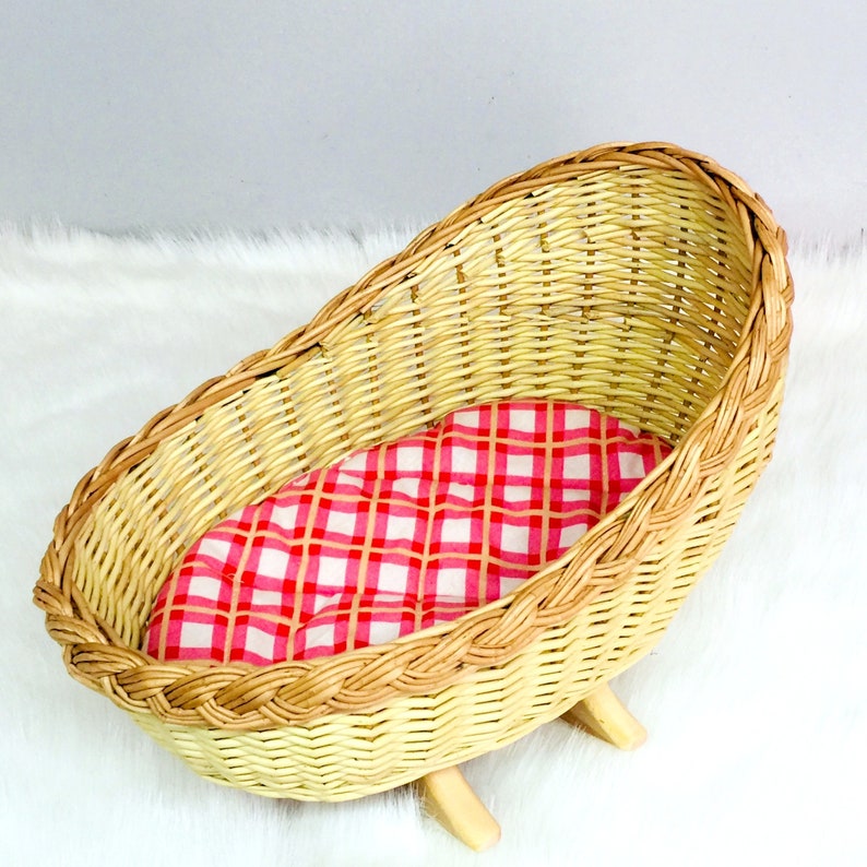dolls wicker crib