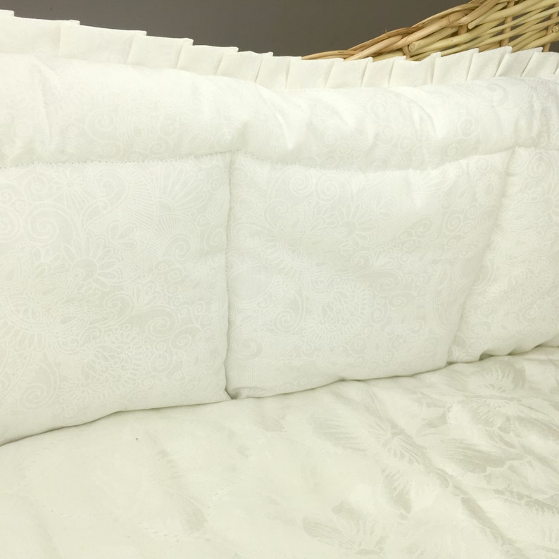 Soft bumper and mattress for Moses basket Etsy