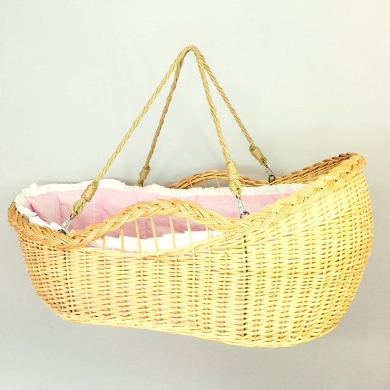baby wicker moses basket