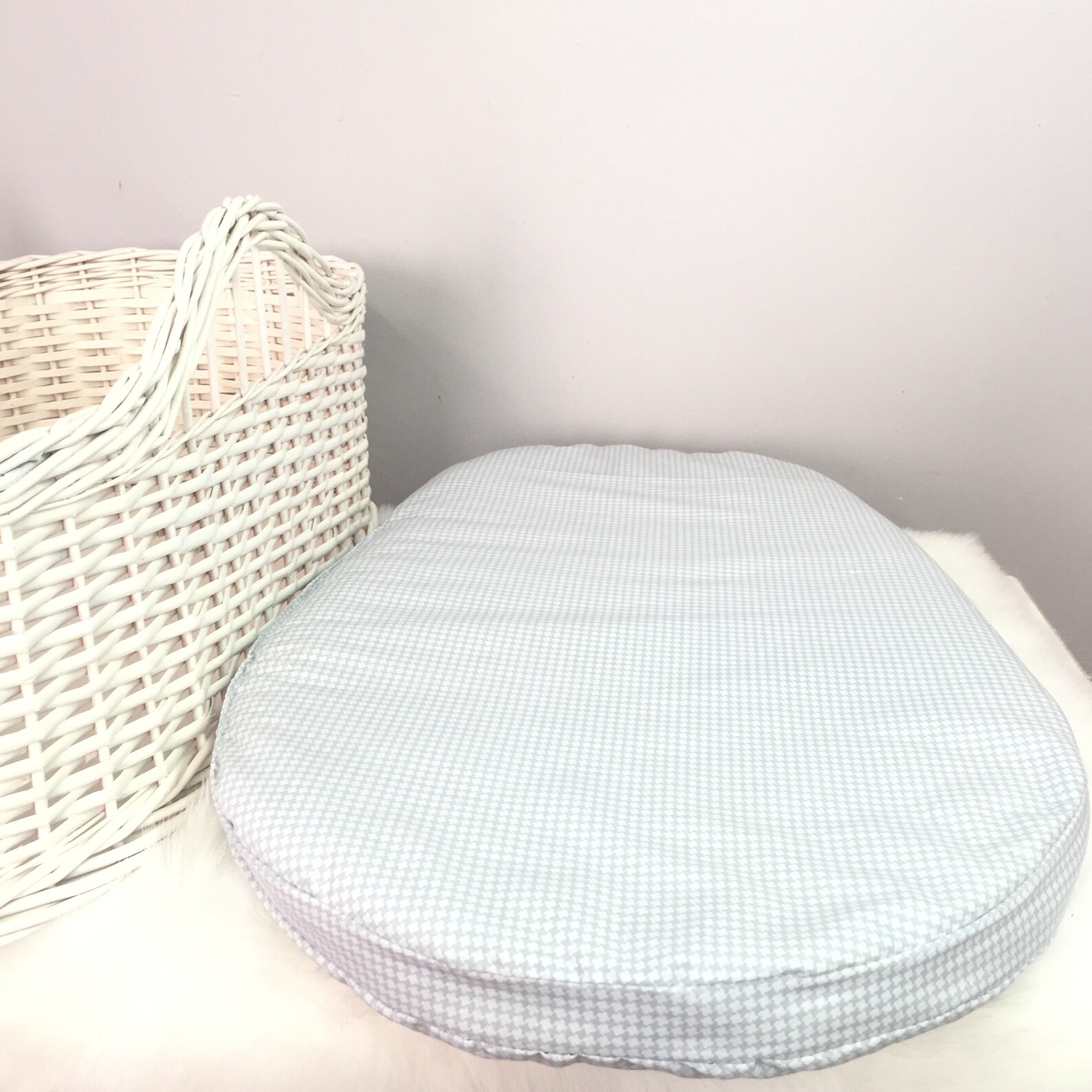 Moses Basket Baby Nest Wicker Cradle With Mattress Etsy