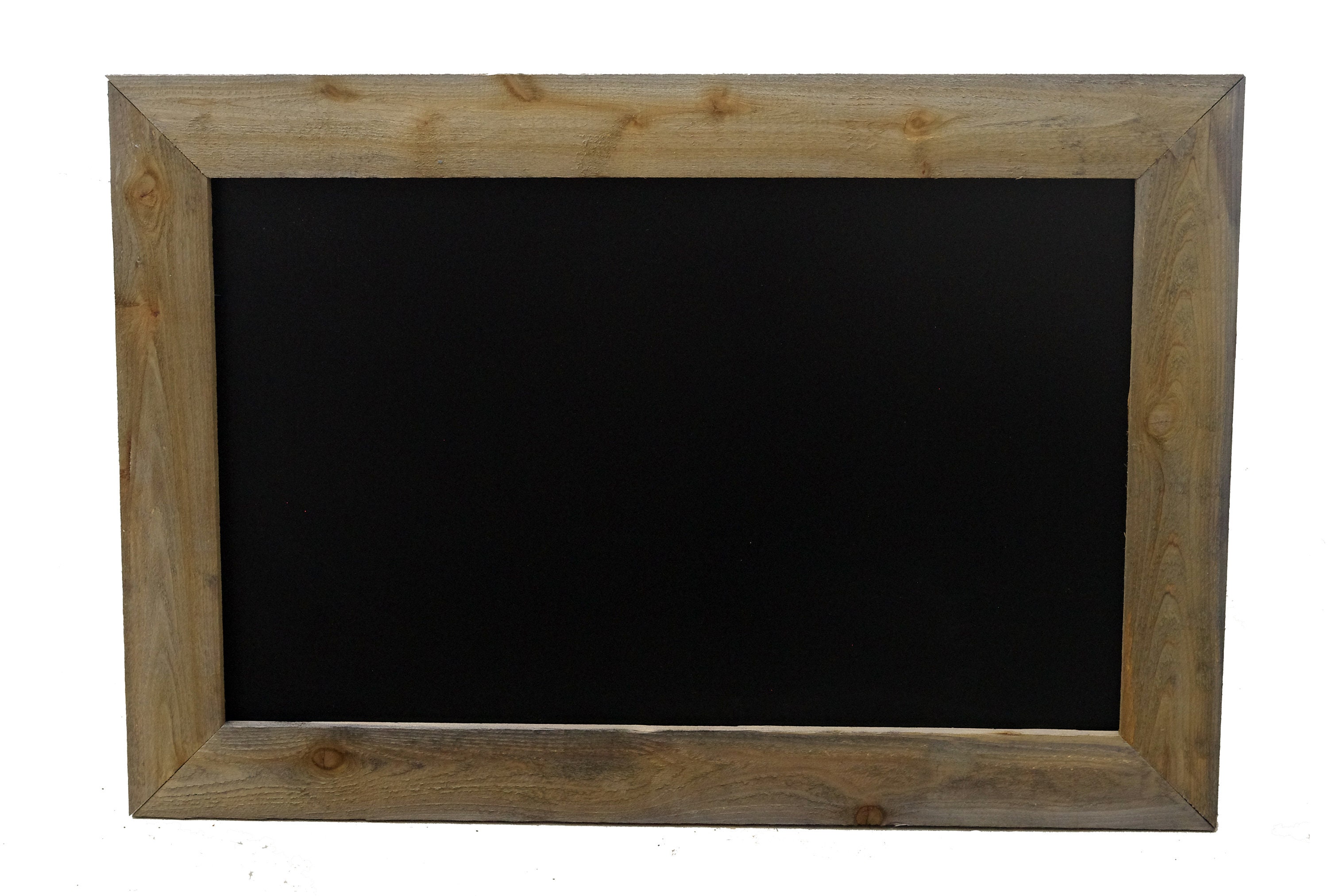 Rustic Framed Chalkboard Memo Board Etsy