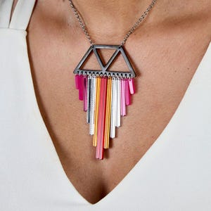 Lesbian Pride Flag Necklace