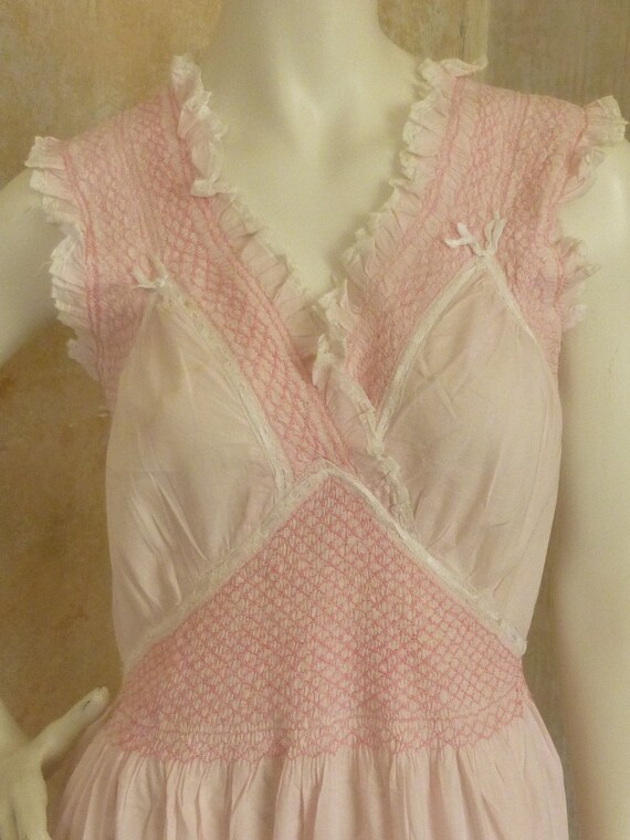 SPECTACULAR VINTAGE ITALIAN Nightgown Maxi Dress Wedd… Gem