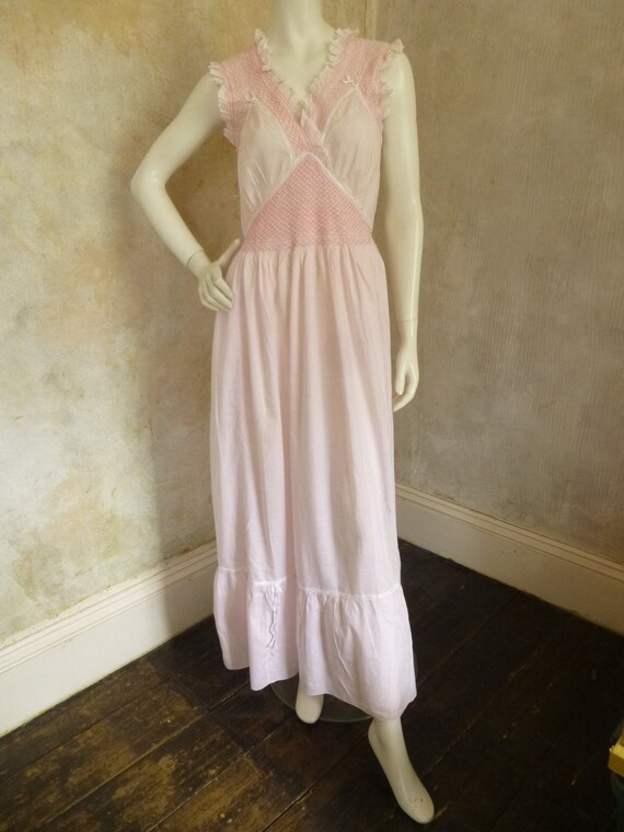 SPECTACULAR VINTAGE ITALIAN Nightgown Maxi Dress Wedd… Gem