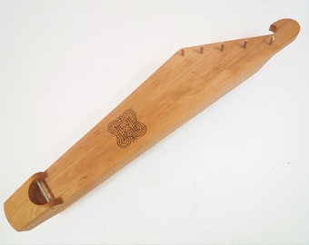 Traditional Five string kantele with Finnish 'Hannunvaakuna' symbol - Made in Finland