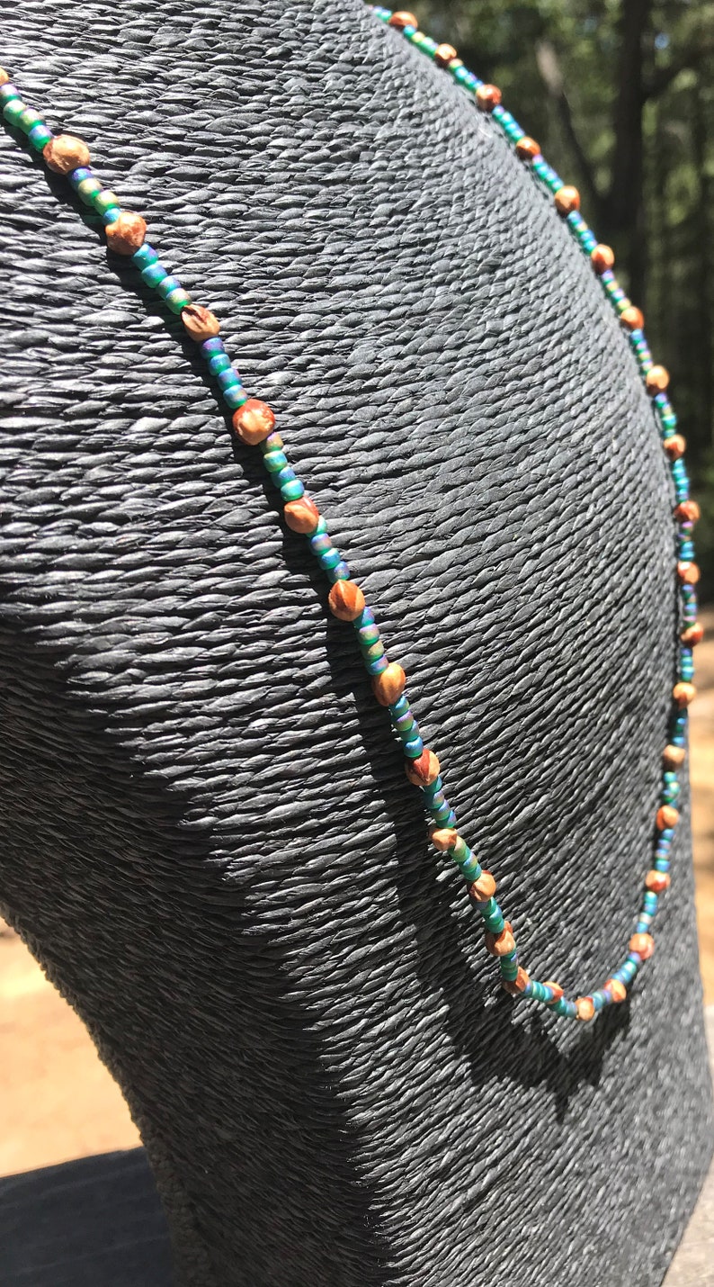 Ghost Bead necklace Etsy