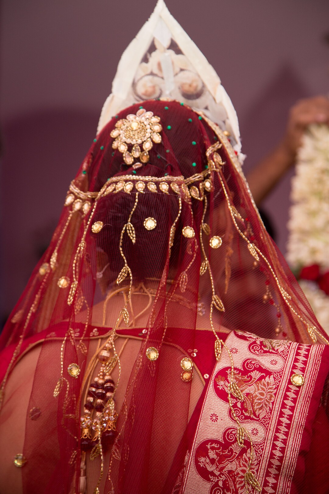 Indian Bengali Bride Orna chunri Etsy