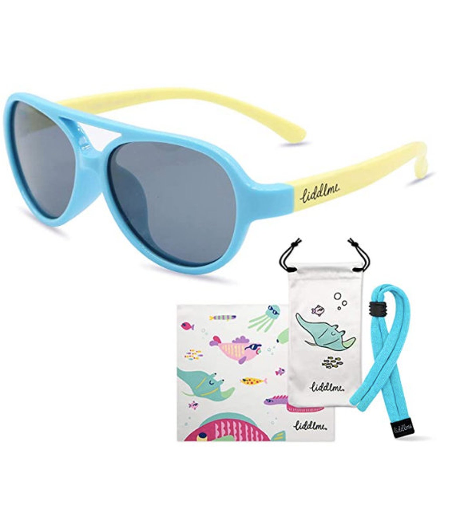 BABY Polarized Blue Sunglasses With FREE Adjustable Glasses Etsy