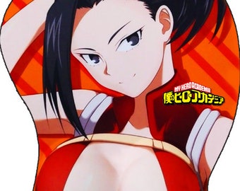 My Hero Academia Anime 3D Mouse Pad Mat Yaoyorozu Momo Mousepad Wrist Rest