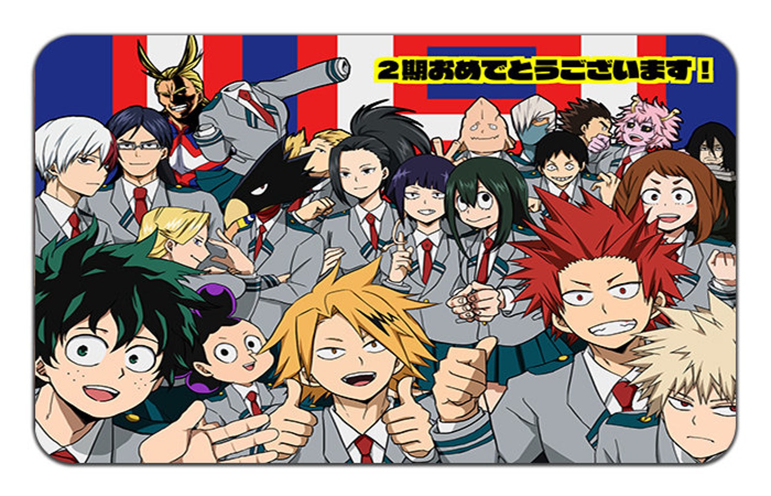 My Hero Academia Anime Playmat Mousepad 24 x 14 Etsy