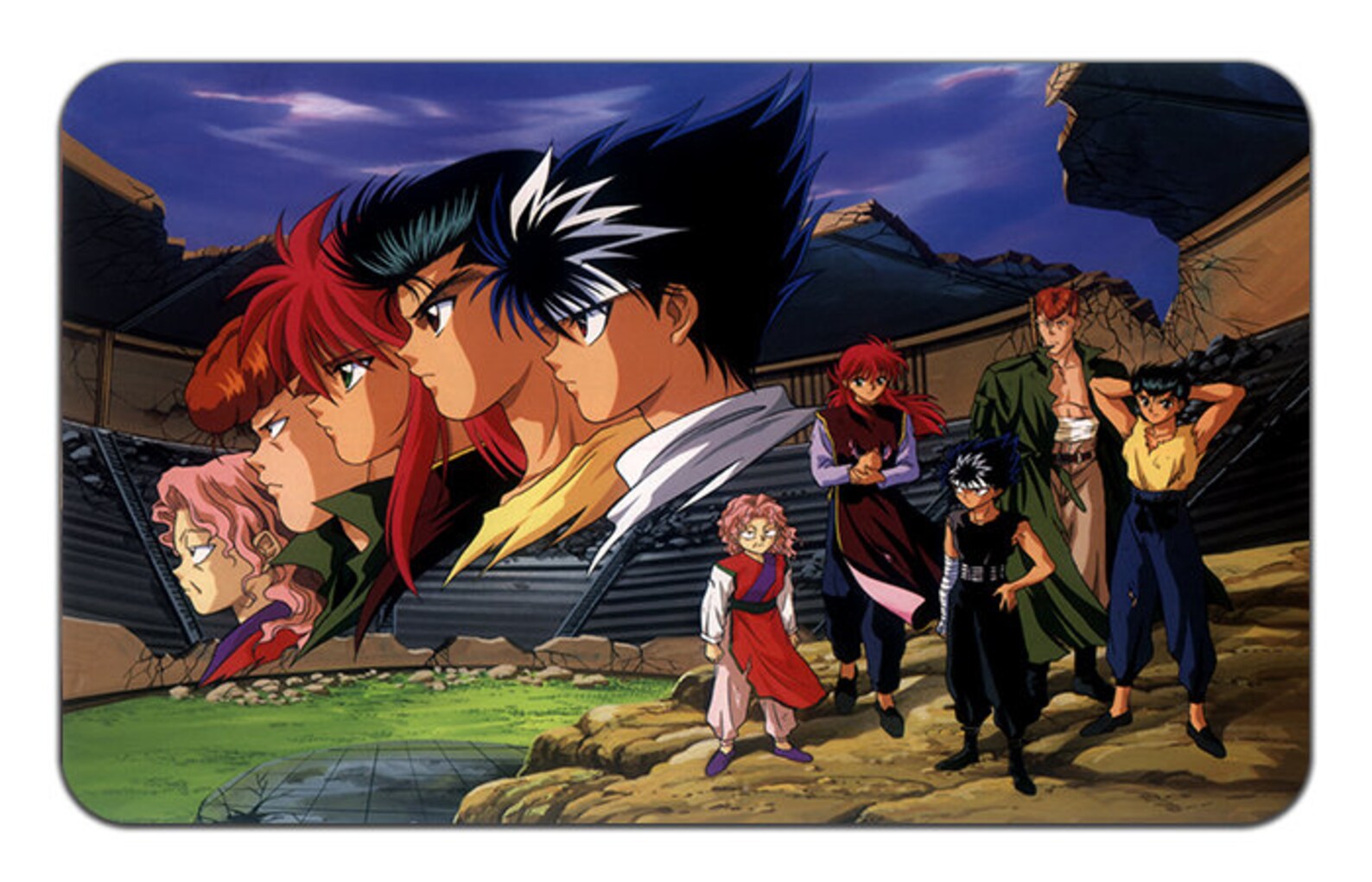 Yu Yu Hakuho Anime Playmat Mousepad 24 x 14 Zoll Etsy