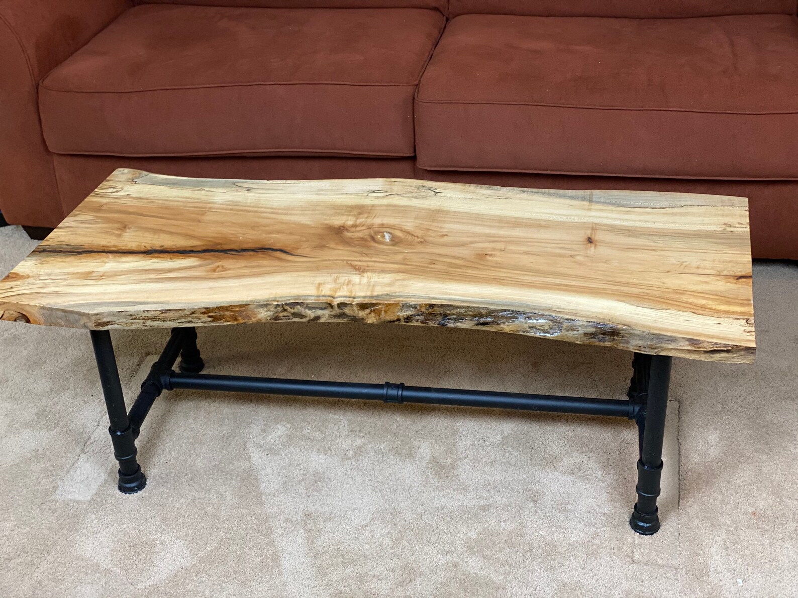 Live Edge Spalted Maple Coffee Table and End Table Set Etsy