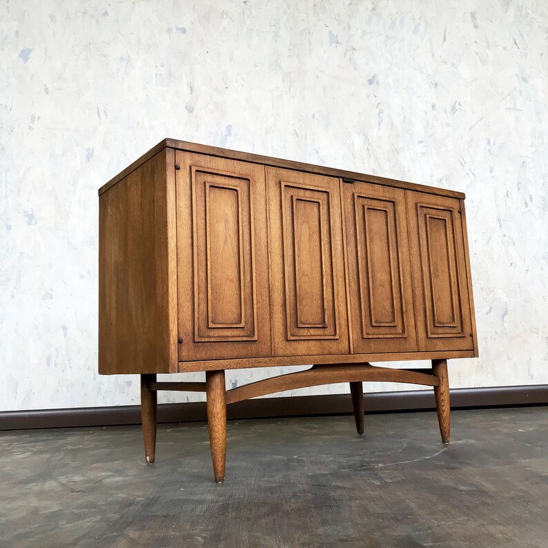 Mid Century Broyhill Sculptra Cabinet Etsy