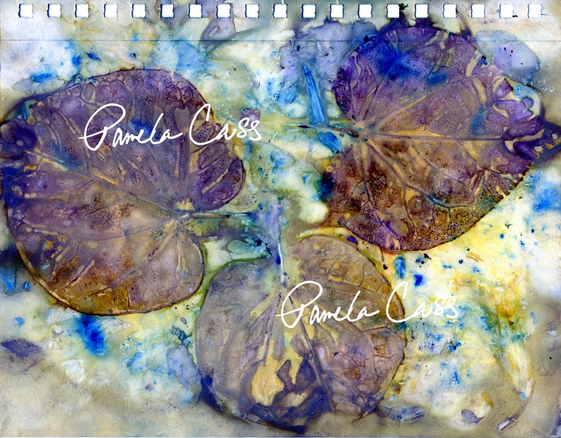 2019 Digital Altered Color Eco Dyed Papers - Journal Making ...