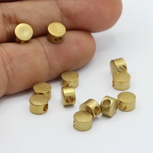 7mm Raw Brass  Spacer Beads , Brass Round Beads ,   - RAW157
