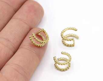 Raw Brass  Earring Findings, Dainty Hoops ,Raw Brass Hoop Earrings ,Raw Brass Earring, Raw Brass Cartilage earring, 10x12 mm RAW478