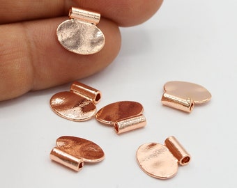 11x12mm Rose Gold Plated Pendant Charms, Spacer Charms - RSG566