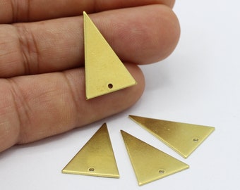 16x25mm Raw Brass Triangle Charms- RAW54