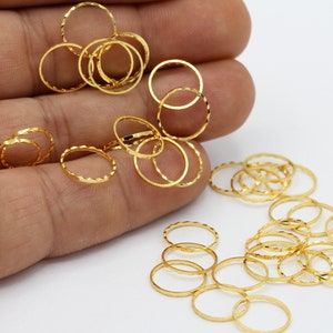 10mm 24 k Shiny Gold Plated Closed Ring , Connectors , Circle Connectors  , Gold Plated Hoops , - GLD426