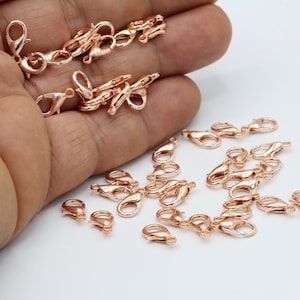 12mm Rose Gold Plated Lobster Clasp - RSG122