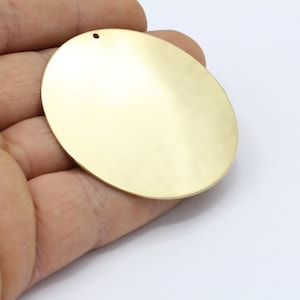 52mm 24 k Shiny Gold Plated Round Disc , Stamping Blank , Coins - GLD313