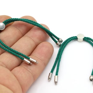 24cm ( 9,5 inches ) Half Finished Adjustable Bracelet , Cord Bracelet , Cotton Rope Bracelet , Friendship Bracelet - TS214