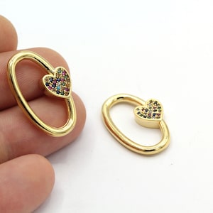 24 k Shiny Gold Pleted Geometric Charm , geometric heart Pendants , Charms, Findings, 17x25mm - GLD1351