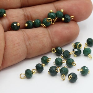 6mm Gold Plated Wire Wrapped Link Beads , Crystal Beads ,Foot Beads,Spacer Beads ,Rondelle Beads,Necklace and Bracelet Findings- TS595