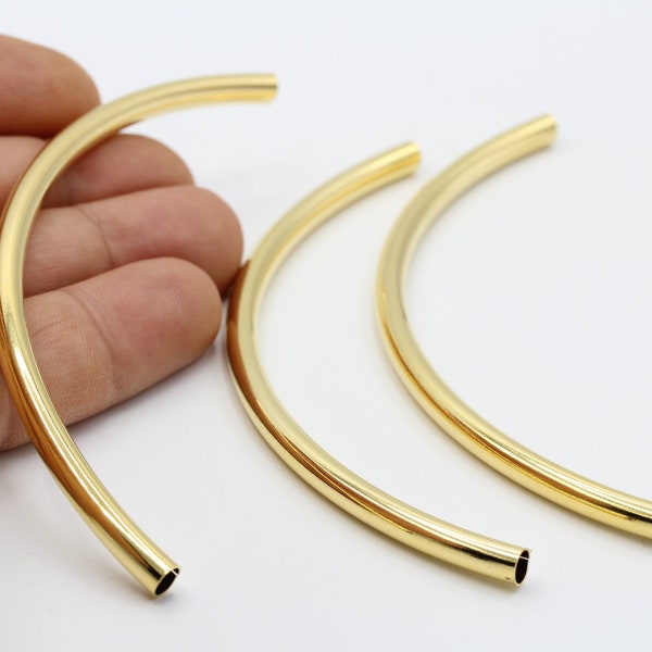 Gold Tube Bracelet Etsy