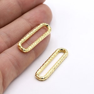 24 k Shiny gold Pleted Geometric Charms, geometric Pendants , Charms, Findings, 9x34mm - GLD242