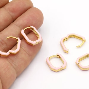 14x17mm 24 K Shiny Gold Plated Earring Findings, Dainty Hoops, Gold Earring Clasps, Gold Plated Earring Earlier, Earring Leverback - GLD2093