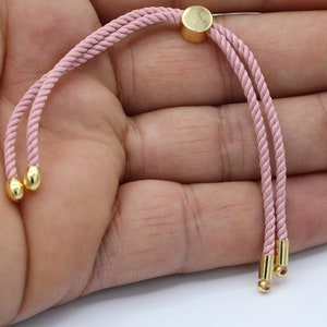 24cm ( 9,5 inchess ) Half Finished Adjustable Bracelet , Cord Bracelet , Cotton Rope Bracelet , Friendship Bracelet - TS92