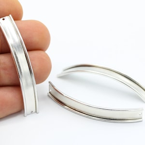 8 x 52 mm kanaalgrootte 5,7 mm gerhodineerde armband, armband, manchetkanaalarmband - RDM126
