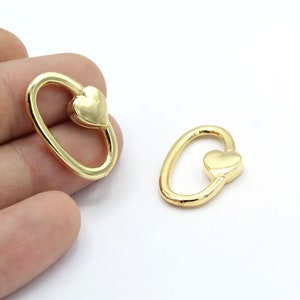 24 k Shiny Gold Pleted Geometric Charm , geometric heart Pendants , Charms, Findings, 18x26mm - GLD745
