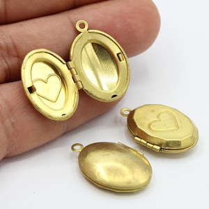 16 x 24 mm Surowe mosiężne zawieszki w kształcie serca, surowe mosiężne zawieszki do naszyjników, elementy naszyjników - RAW266