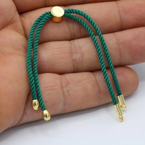 24cm ( 9,5 inchess ) Half Finished Adjustable Bracelet , Cord Bracelet , Cotton Rope Bracelet , Friendship Bracelet - TS94