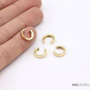 24 k Shiny Gold Plated  Earring Findings, Dainty Hoops ,micro Pave Hoop Earrings , Gold Plated Earring,cartilage earring,12 mm GLD1699