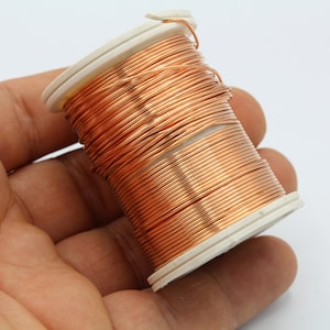 1 Reel ( 9 meters  ) 0,8mm ( 20 gauge )  Copper Wire , Round Half Hard Wire , Wrapping Wire- MB26