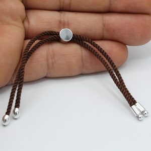24cm ( 9,5 inchess ) Half Finished Adjustable Bracelet , Cord Bracelet , Cotton Rope Bracelet , Friendship Bracelet - TS129