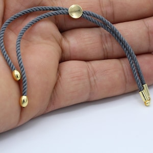 24cm ( 9,5 inchess ) Half Finished Adjustable Bracelet , Cord Bracelet , Cotton Rope Bracelet , Friendship Bracelet - TS85