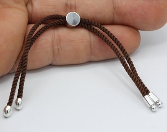 24cm ( 9,5 inchess ) Half Finished Adjustable Bracelet , Cord Bracelet , Cotton Rope Bracelet , Friendship Bracelet - TS129